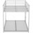 Metal Full Over Bunk Bed, Silver - Design  This Is A Fictional Certification For Demonstration Purposes. Use Real Certifications If Applicable. Metal, -  Note: This Violates Rule And Just-1396937042-1396937053