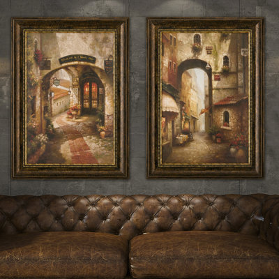 Ashton art & décoration the grand archway, reproduction d’art encadrée
