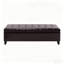 Banc de style contemporain, banc capitonné, banc de rangement pour repose-pieds