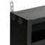 Vitrine miniature à 5 tablettes réglables, noire