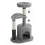 Petit arbre à chat pour chat d'intérieur, tour de chat moyenne avec jouet pour chat interactif, condo pour chat 32,7 po avec brosse auto-toilettée, griffoir naturel pour chat, boules pendantes pour petits et moyens chats-435603613