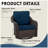 Swivel Patio Chairs With Cushions （Set of 2）-1684931121