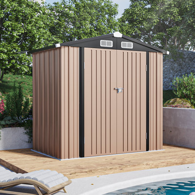 6.0 ft. W x 4 ft. D Metal Storage Shed