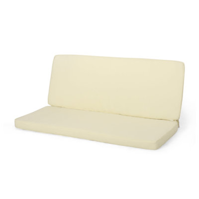 Ensemble de fauteuil club et de causeuse Carolina Cream - Remplacement extérieur rembourré de mousse