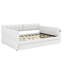 Grand lit tapissier avec options de chargement et de rangement USB intégrées-890040785