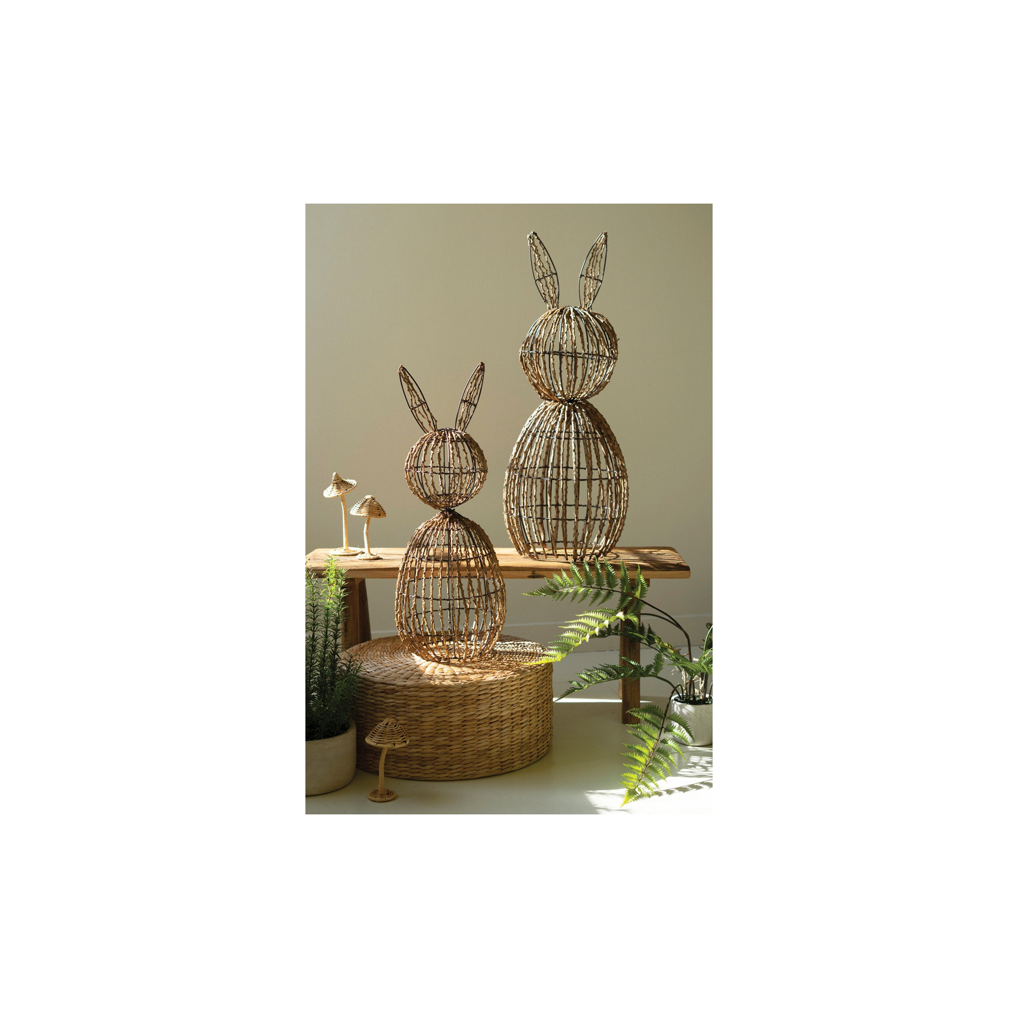 Set of Two Rabbits