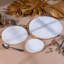Plateau rond moyen en marbre blanc-107136062