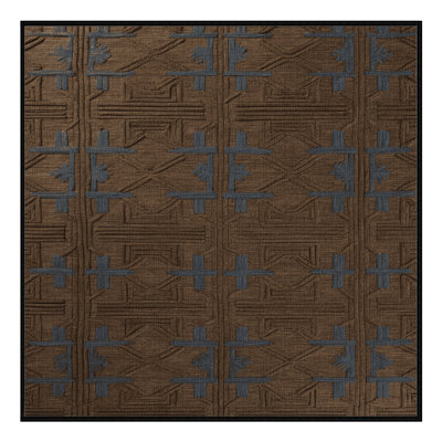 Machine Washable Trellis Brown Area Rug