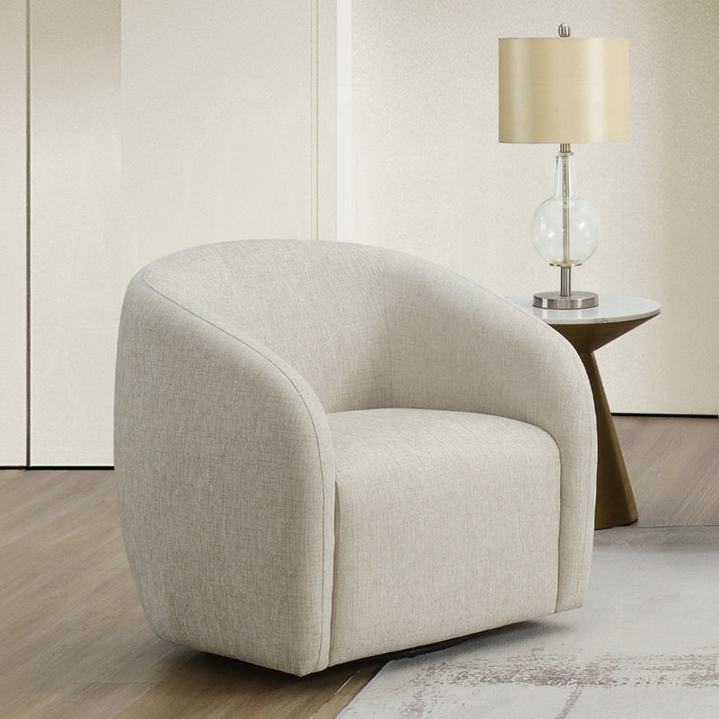 Chaise Étienne avec pivot, Beige