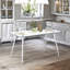 Anayeli Glass Top Metal Base Dining Table