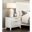 Table de chevet moderne blanc antique