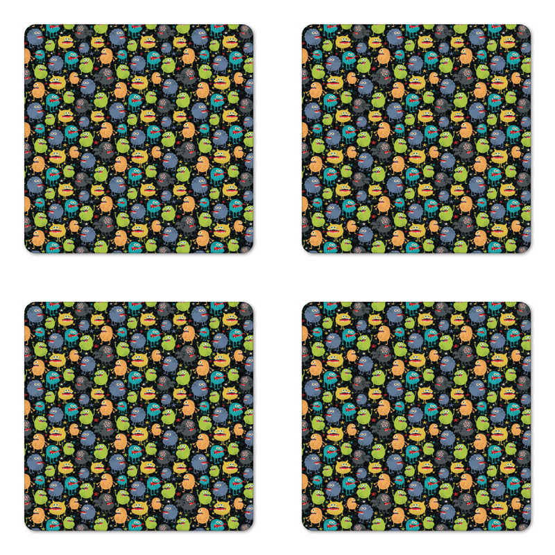 Square 4 Piece Coaster Set