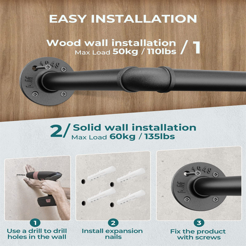Abdulmajid Wall Mounted Coat Rack