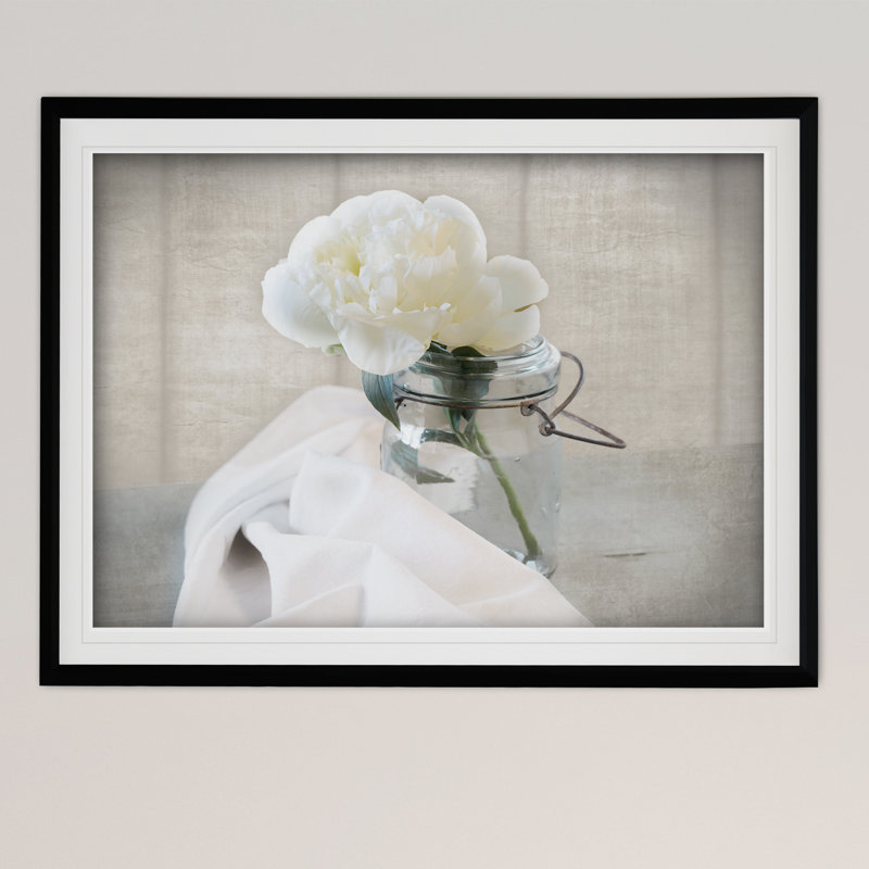 Pot Mason Bloom I - reproduction de cadre photo, Noir, H 20 po x l 24 po x P 1,5 po