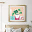 Growing Happy I - peinture encadrée-1438685641-1438685648