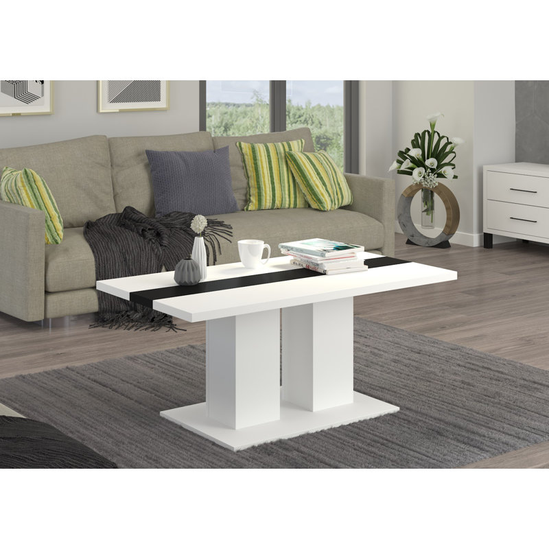 Thorfast Pedestal Coffee Table, White