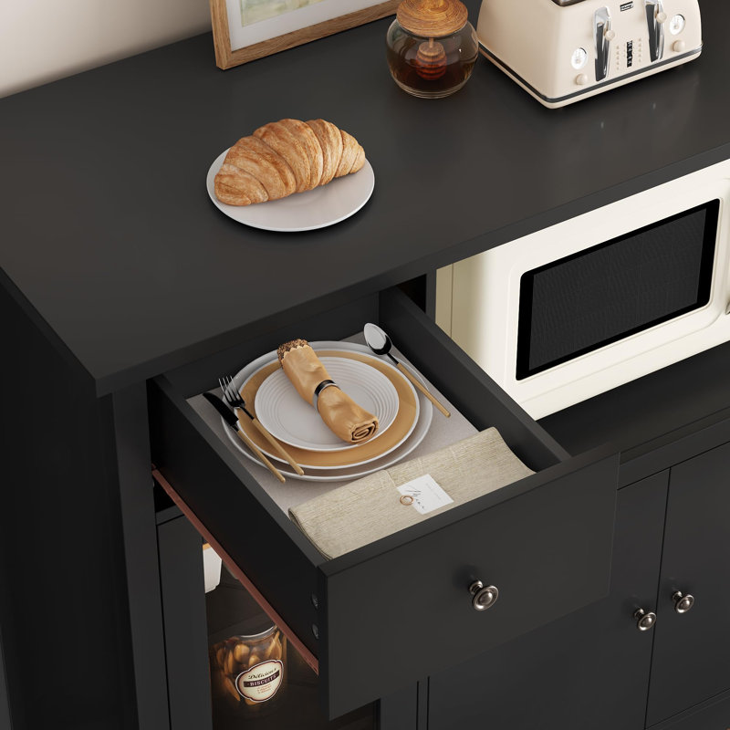 90cm Sideboard, Black