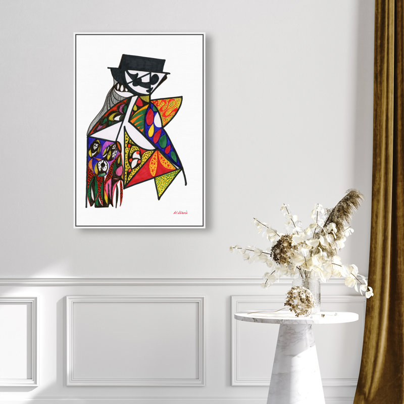 Manuel Roman - Capa Canvas Abstract Print by Oliver Gal, Black Frame, 10 x 15, 25"H x 17"W, White Floater Frame
