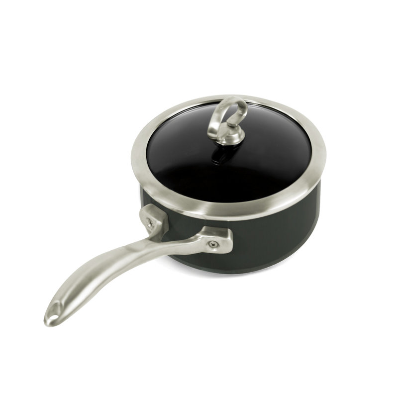 Chantal Fusion 1,7 pte Casserole en acier inoxydable avec couvercle, Onyx