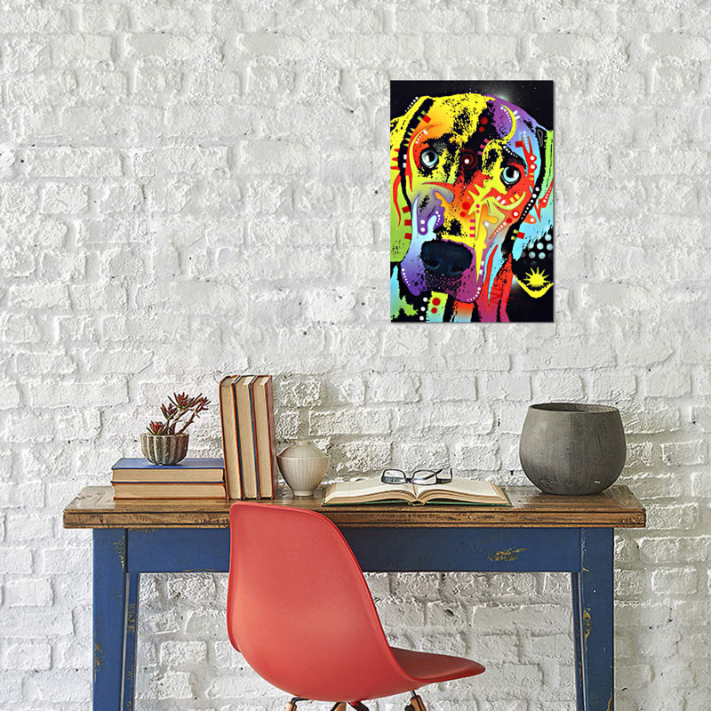 Weimaraner by Dean Russo - Wrapped Canvas Print, 66.04 cm H x 45.72 cm W x 1.91 cm D, No Frame