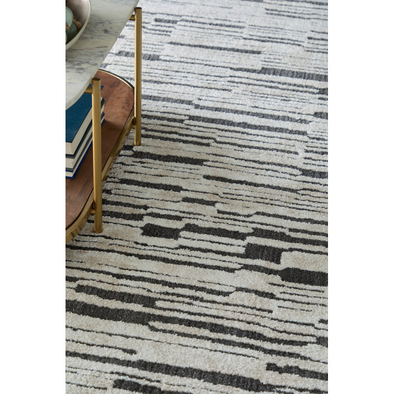 Tapis moderne à rayures Odera, Rectangle 10' x 14'