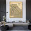 Art sur toile tendue par Williston Forge Thomson Gallery: Thomsons Map of Italy-1416692863