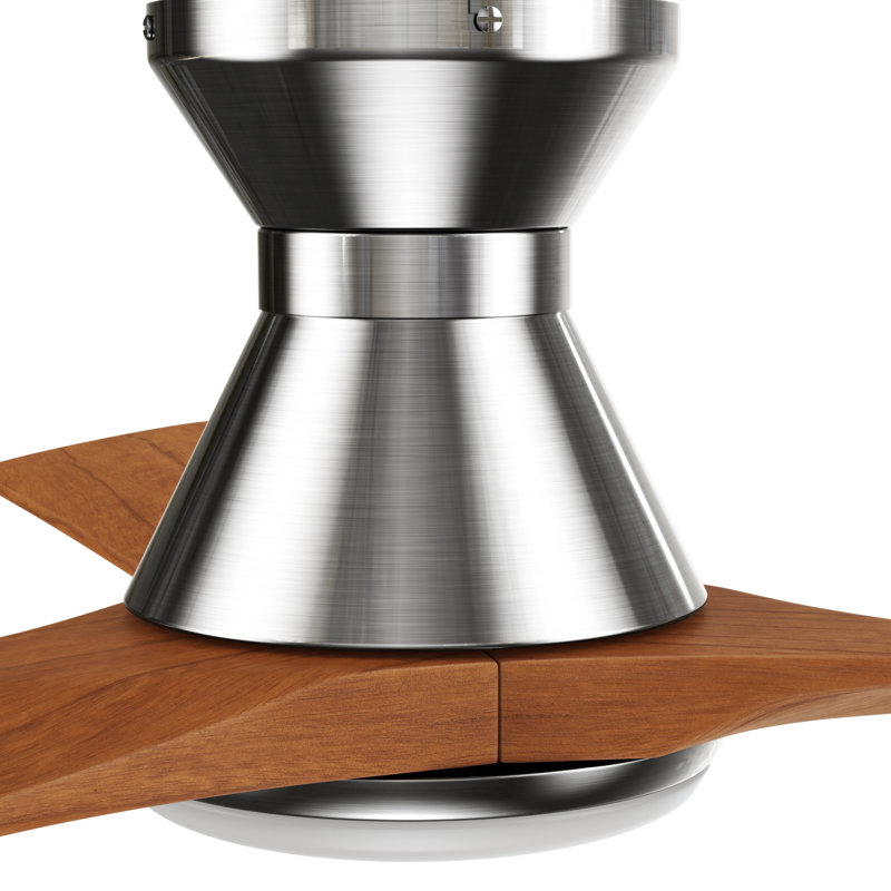 52'' Smart Solid Wood Ceiling Fan With Remote, Light Kit IncludedWorks With Google Assistant And Amazon Alexa,Siri Shortcut.