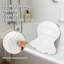 Oreiller de bain de luxe pour baignoire et spa - Coussins en filet 4D avec ventouses antidérapantes - Appui-tête très doux pour le soutien de la tête, du cou et du dos - Lavable à la machine et séchage rapide en blanc