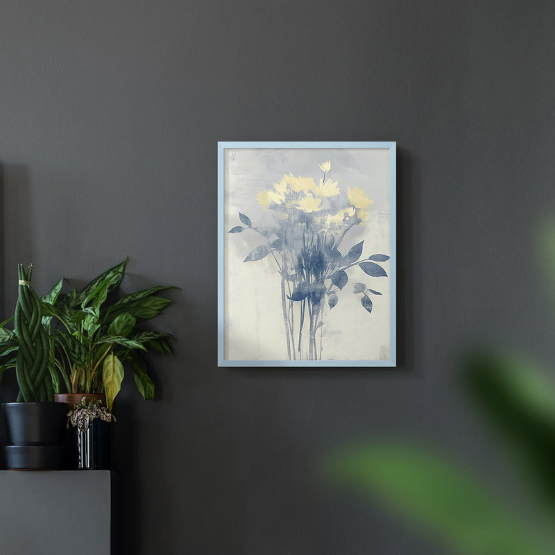 Série FLORAL DCXCI - reproduction encadrée de qualité supérieure - prête à être accrochée - aucun clou requis