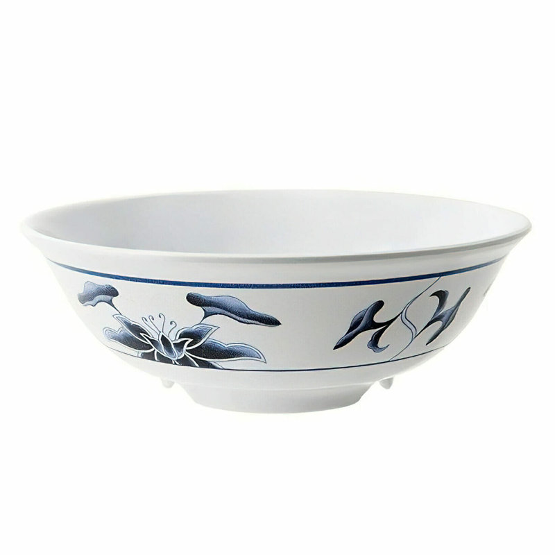 Bol rond en mélamine GET M-811-B, 1 pinte, nénuphar (ensemble de 12)