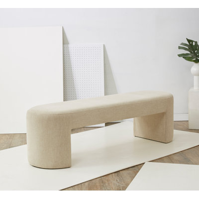 Banc rembourré en polyester Duras