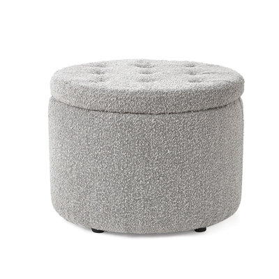 Repose-pieds rond avec rangement 2East 25,6 po