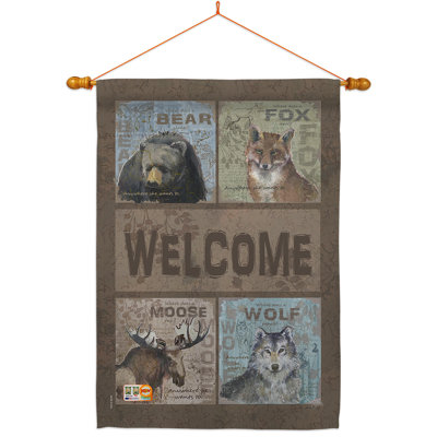 Coussin décoratif en polyester 2 faces 40 x 28 po Wilderness impressions Ensemble de drapeaux