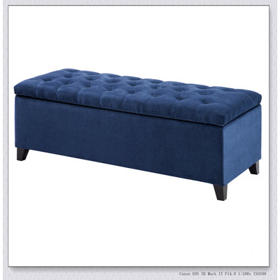 Banc de rangement touffeté à fermeture douce et confortable