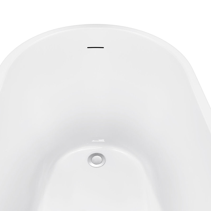 59'' x 30'' Freestanding Soaking Acrylic Bathtub
