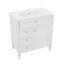 Meuble-lavabo innovant de 30 po avec lavabo, 2 tiroirs, une armoire et un tiroir basculant-1175042349