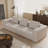 3 Seater Fabric Reception Sofa With 3 Pillows