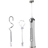Rechargeable Milk Frother 3-Speed Fast Handheld Mixer For Cream Lattes