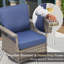 Chaise berçante d'extérieur pivotante