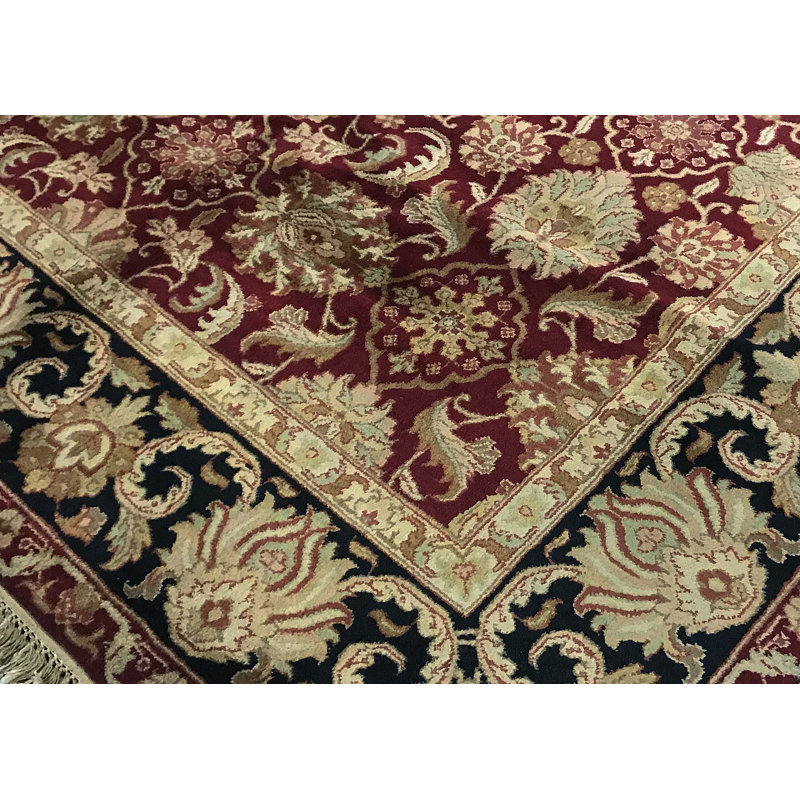 Crown Wool Oriental Area Rug in Brown