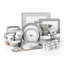  56 Piece Porcelain China Dinnerware Set - Service for 6