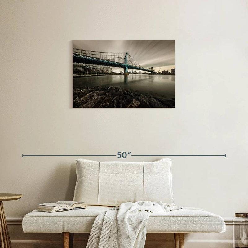 Lilie Manhattan Bridge NY, H 20 po x l 30 po