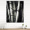 Horloge murale moderne en bambou noir et blanc Photo III