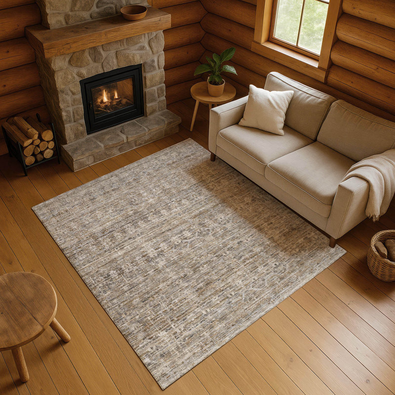 Tapis à rayures de qualité supérieure lavable à la machine AMF1746, Rectangle 2 pi 6 po x 3 pi 10 po
