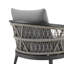 Chaise de patio avec coussins Evalyn
