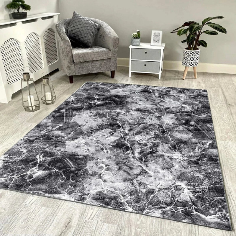 Marble Machine Tufted Indoor / Outdoor Area Rug, Rectangle 160 x 230 cm