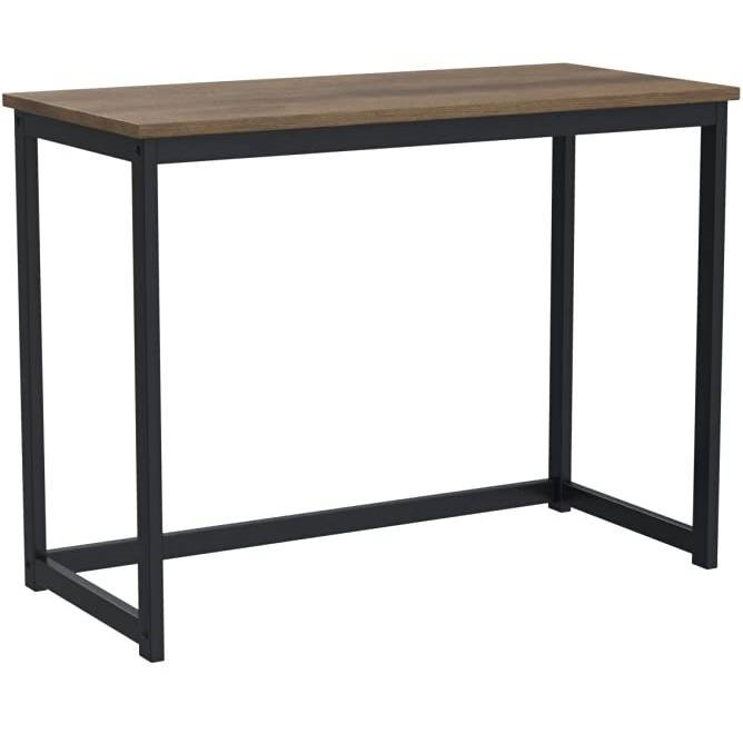 17 Stories Solid Wood Top Metal Base Writing Desk - Wayfair Canada