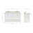 Magnolia 61" Double Bathroom Vanity in White, with 1.5 Italian Carrara Marble Top, Rectangle Sink-1360173980-1386649714-1386649727
