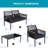 Atila 4-Person Outdoor Seating Group Wicker Patio Conversation Sets with Cushions