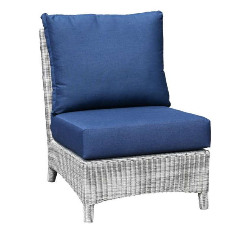 Bella Outdoor 6 - Piece Teak Conversation Set, Navy